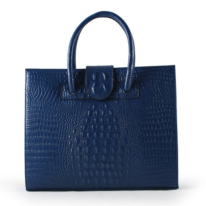 Crocodile ladies bags new fashion big shoulder bag