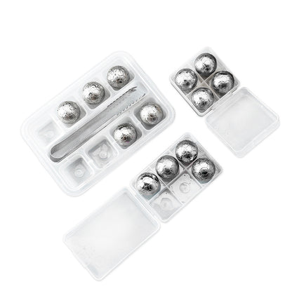 Stainless Steel Quick-frozen Ice Cubes Football Ice Cubes Beverage Venetian